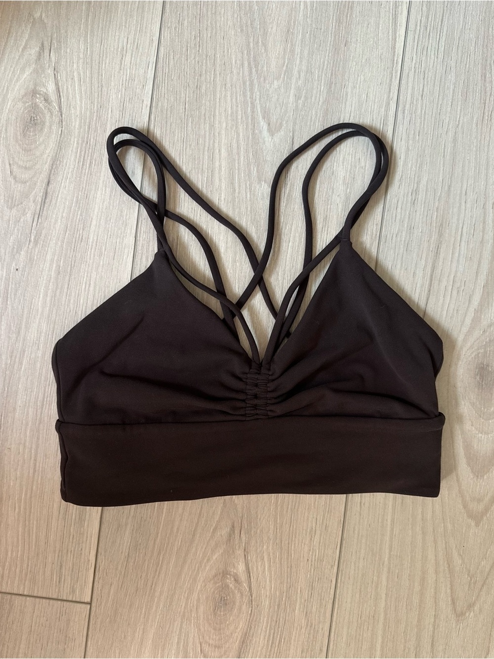 Brown Strappy Lululemon Sports Bra
